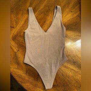Babaton  Beige Bodysuit, size small